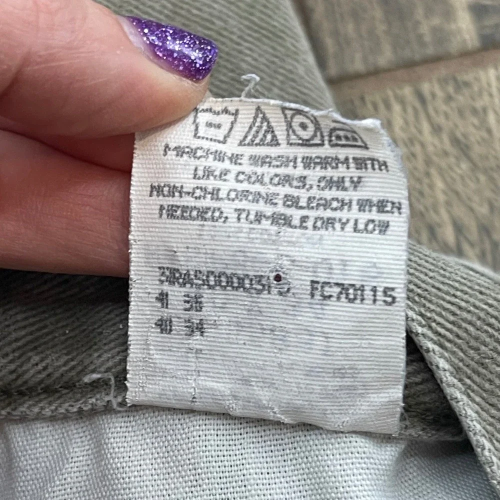 Vintage Lee Jeans Men's Relaxed Fit Cotton‎ Denim Pants Green tag 40x34